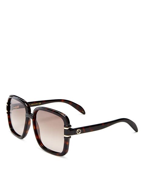 gucci 59mm square sunglasses